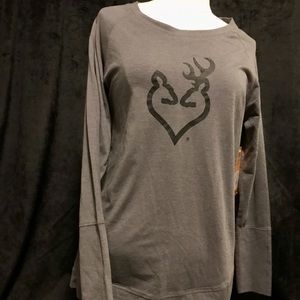 Ladies Grey Double Deer Browning Shirt- L